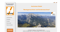 Desktop Screenshot of hochrainer.com